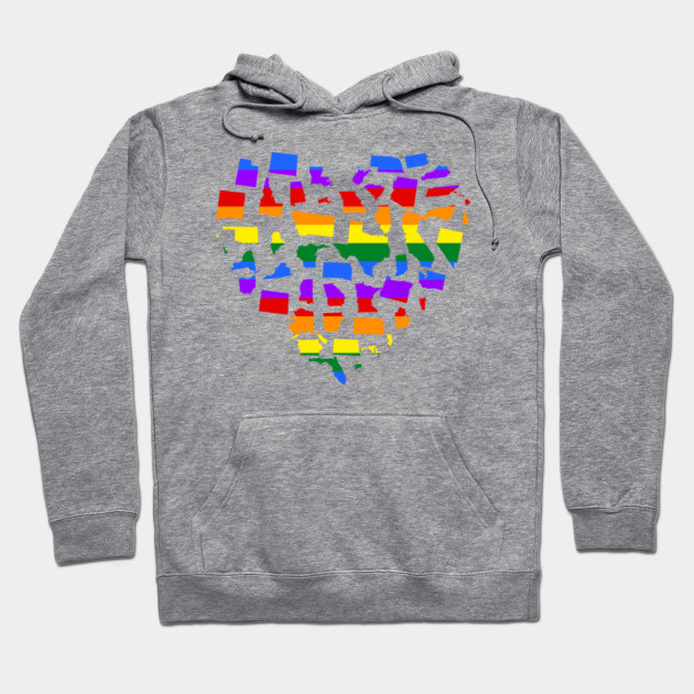 American 50 States Heart Design